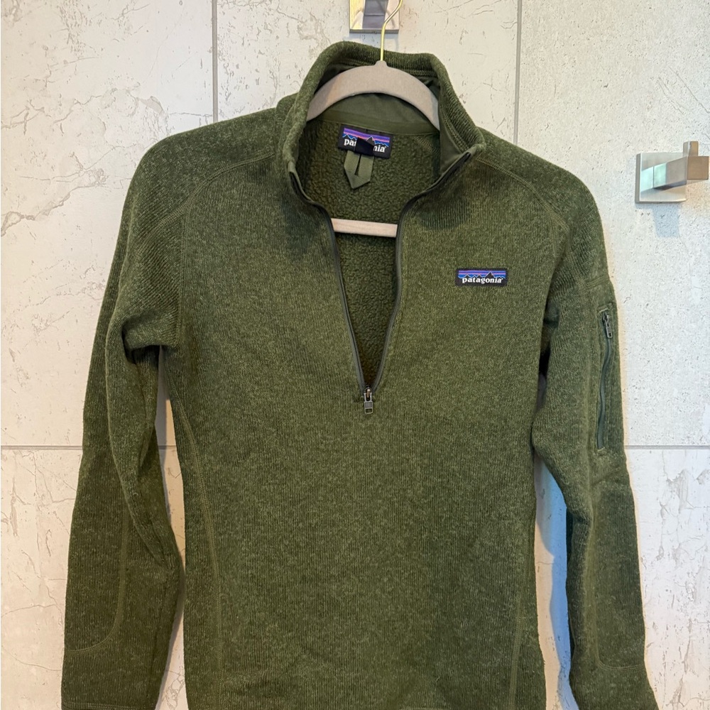 Patagonia Women's Better Sweater® 1/4-Zip Fleece Size XS Forrest Green